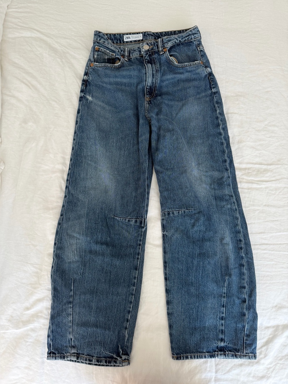 Zara Midrise Baggy Barrel Jean